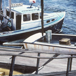 Winter Harbor Afternoon, Returning Fishing Boats